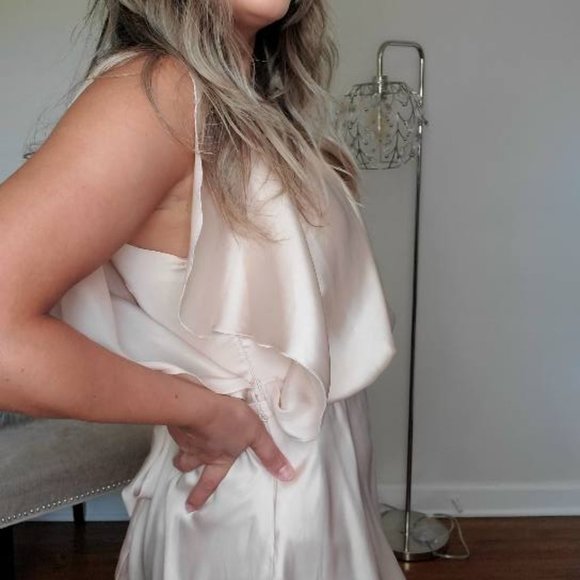 Pearl Pink Satin Dress - Picture 7 of 16